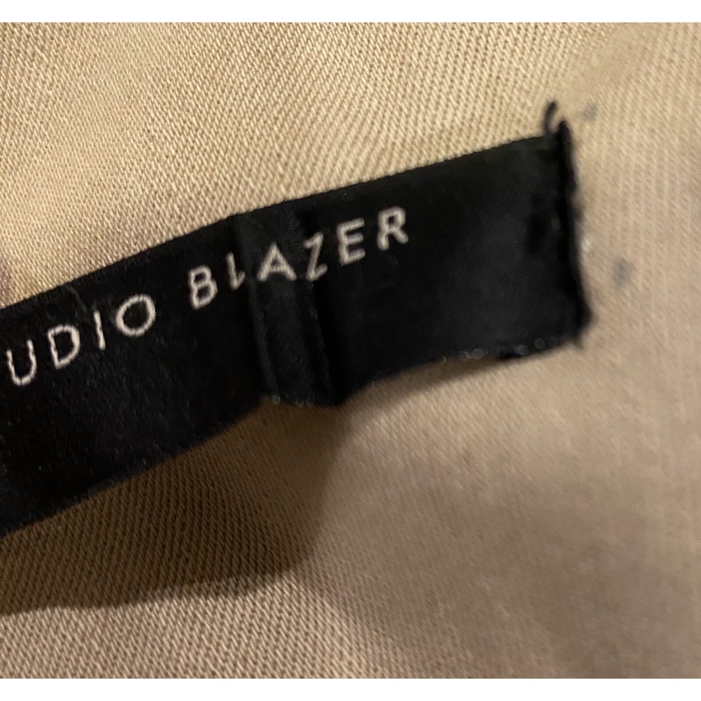 NEW White House Black Market Belted Pret Studio Blazer Sandstone Size 10 NWT - Picture 7 of 9